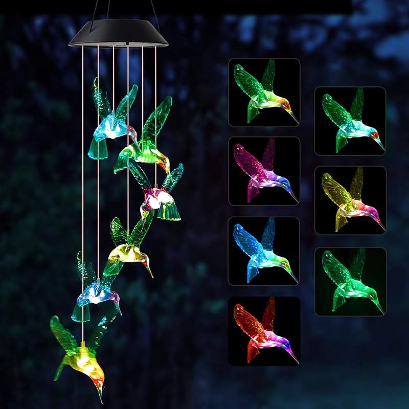 Hummingbird wind chimes