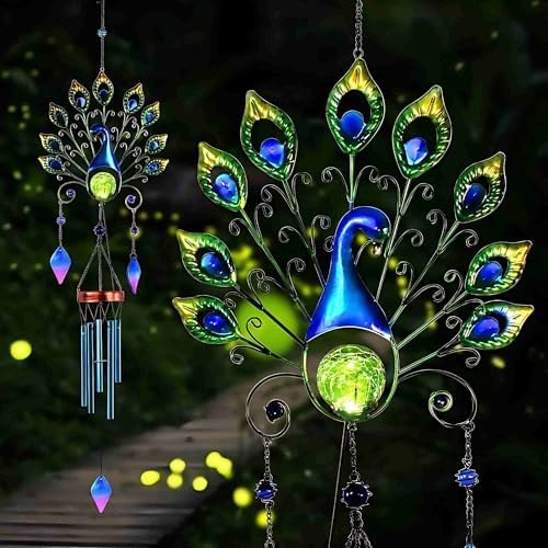 Peacock wind chime