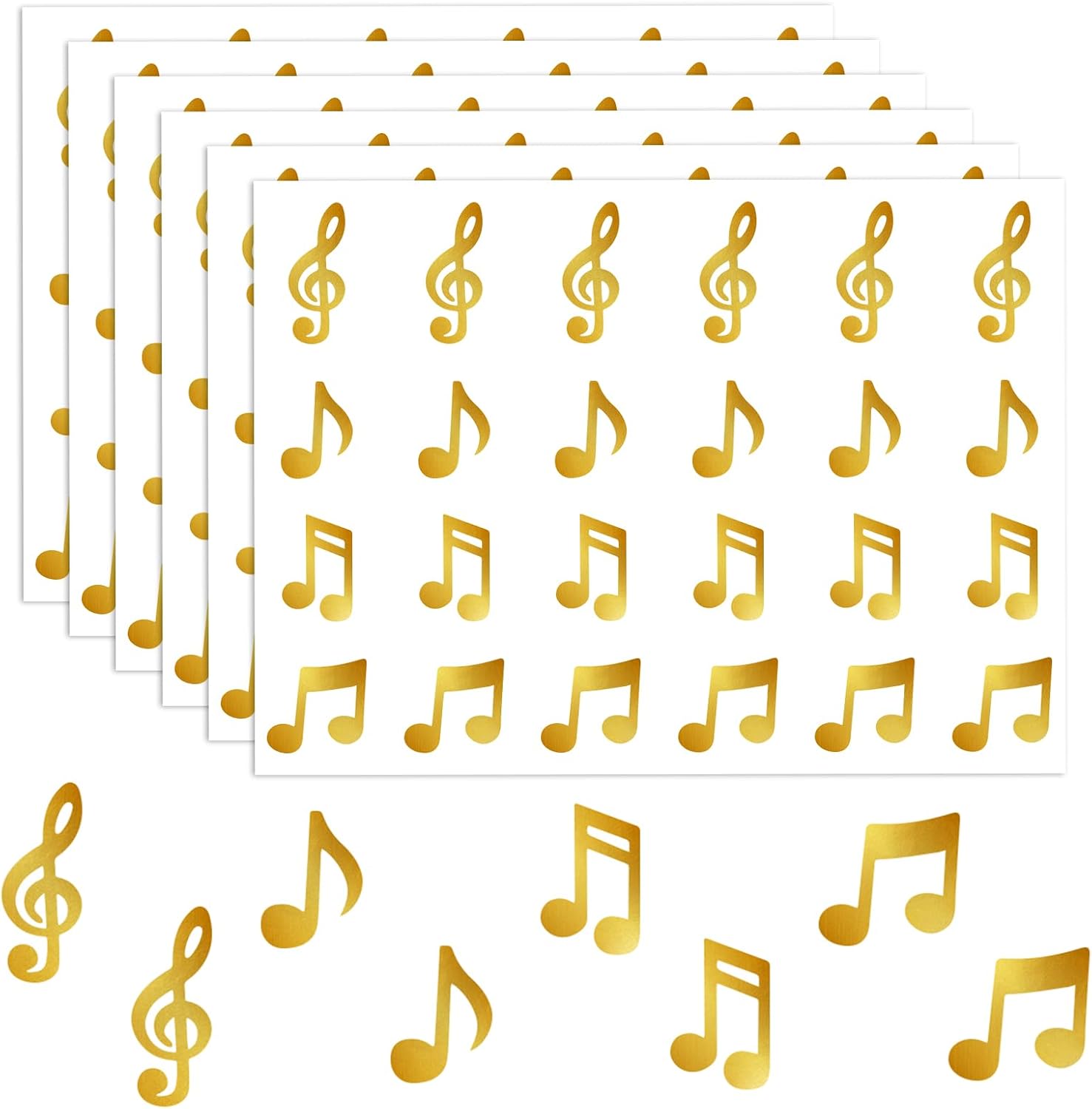 Musical notes stickers