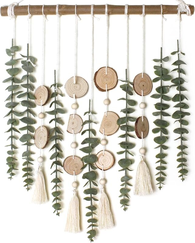Rustic hanging eucalyptus decor