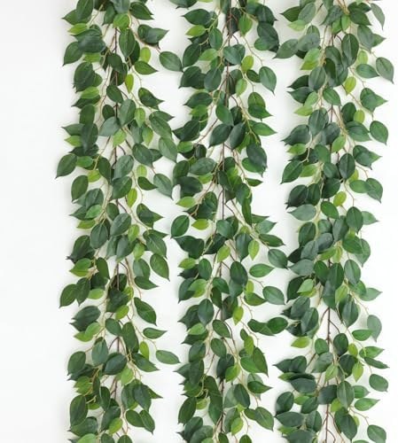 Artificial hanging willow leaf strands