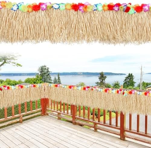 Table runner made of synthetic thatch grass