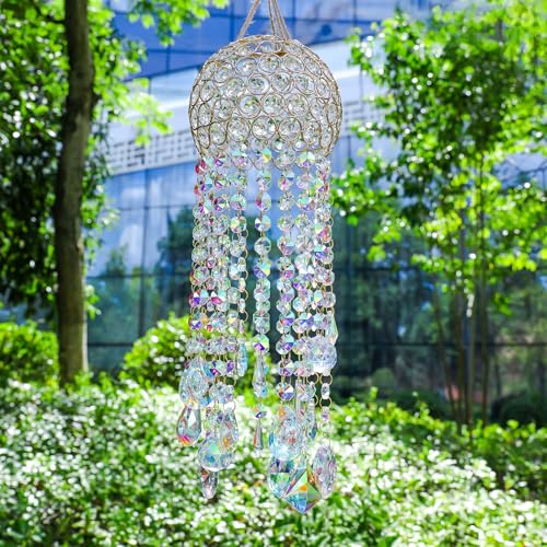 25-inch AB-color crystal suncatcher chandelier
