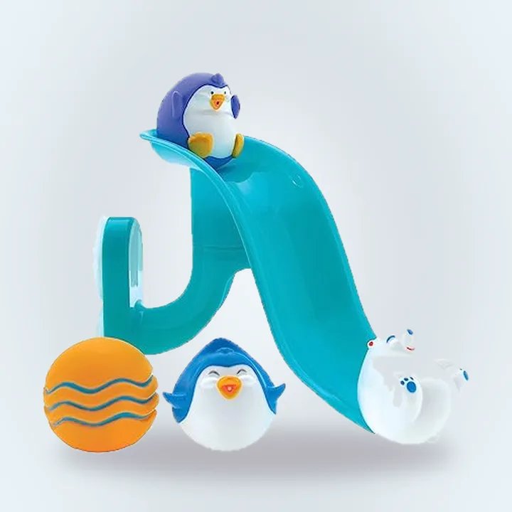 Nuby Penguin Slide Bath Set