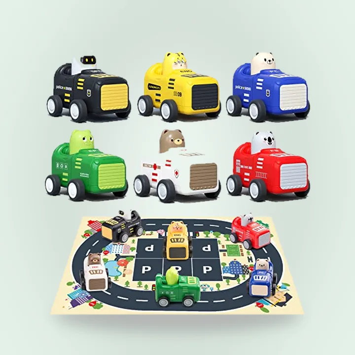 Zero Zoo Press and Go Cars