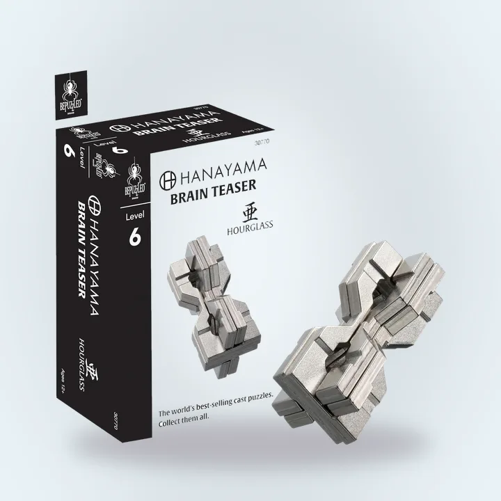 Hanayama hourglass metal puzzle