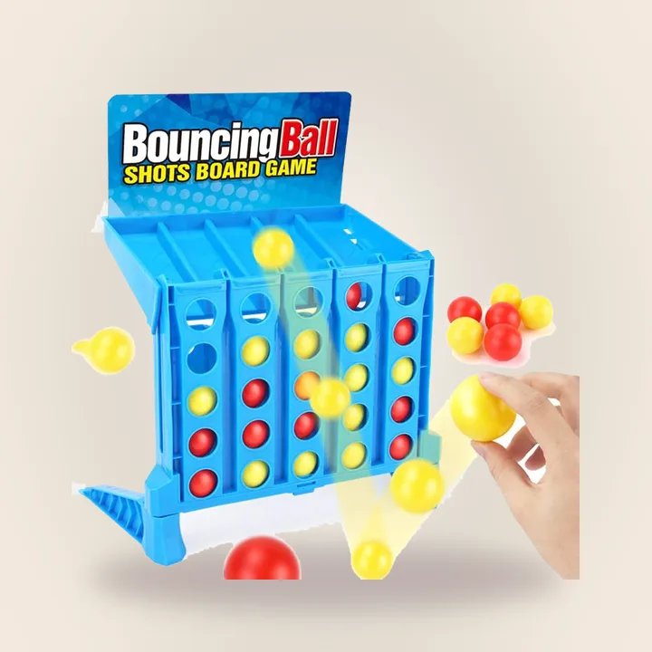 Foldable bounce ball grid game