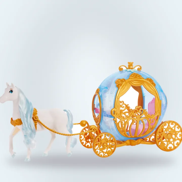 Cinderella rolling carriage with horse