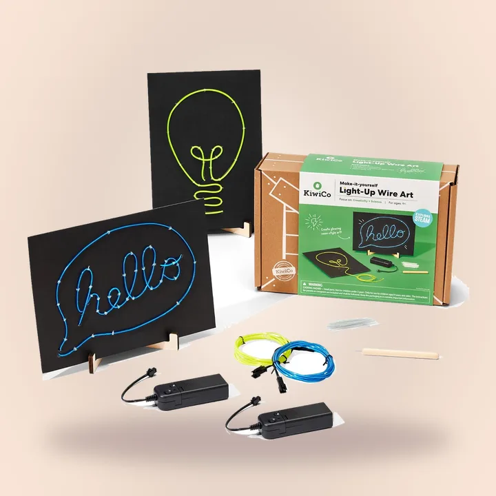 KiwiCo light-up wire neon sign kit