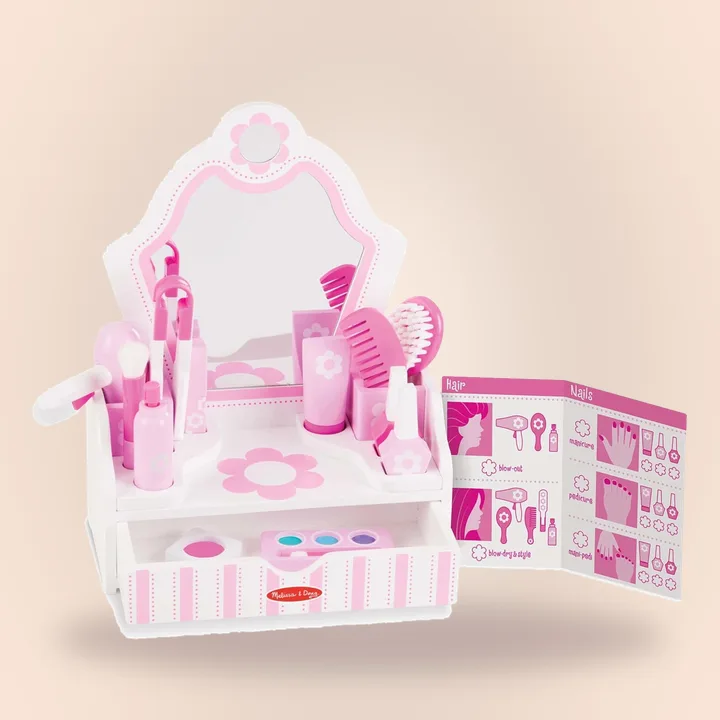 Wooden beauty salon play set