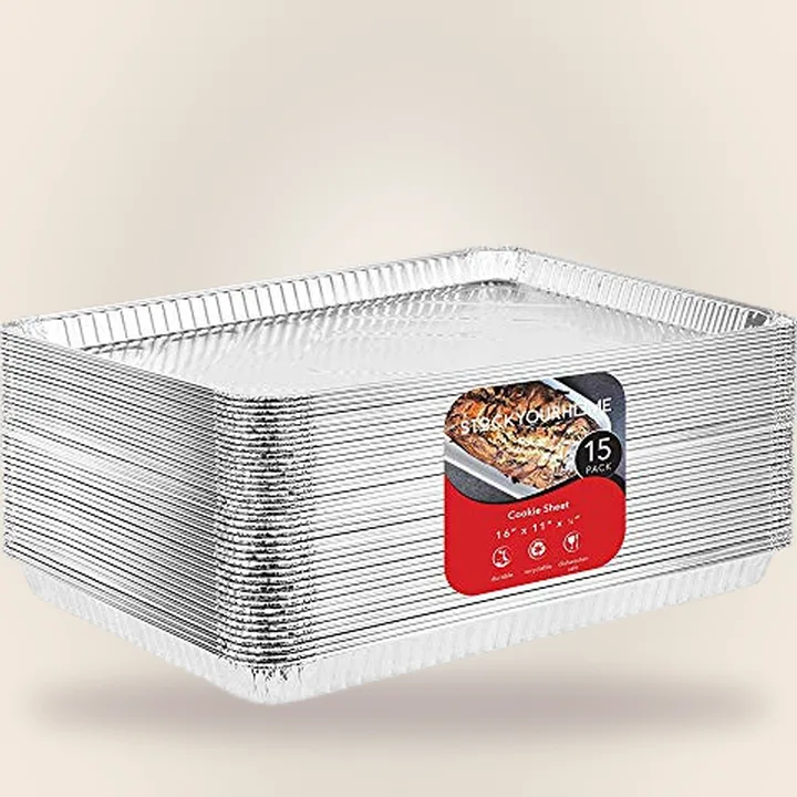 Stock Your Home Foil Sheet Pans, 15 Pack