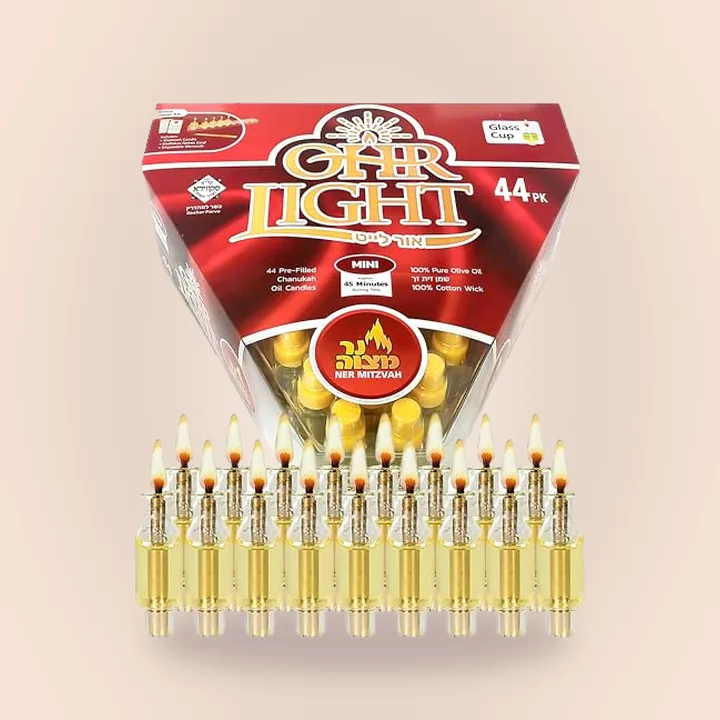 Ner Mitzvah Prefilled Oil Cups, X-Small, 44
