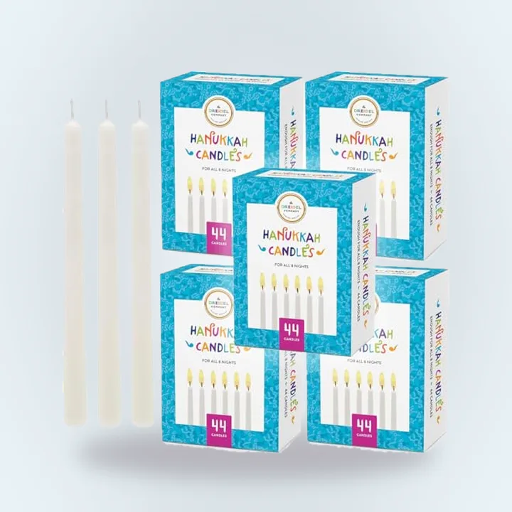 Dreidel Company White Candles, 5 Boxes
