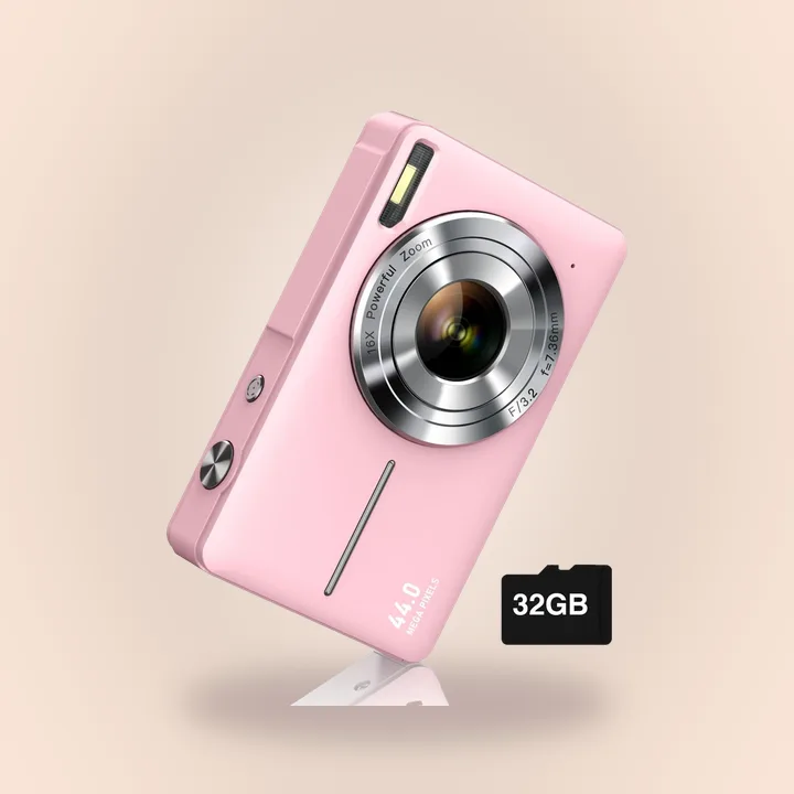 Pink kids digital camera