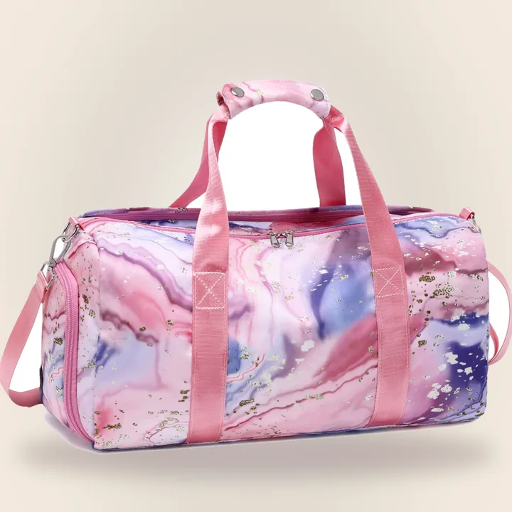 Gym bag with shoe compartment