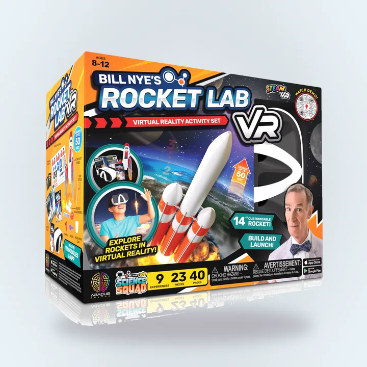 Bill Nye Science Squad Rocket Lab VR kit box