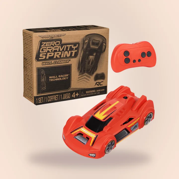 Red Air Hogs wall-climbing RC car with controller