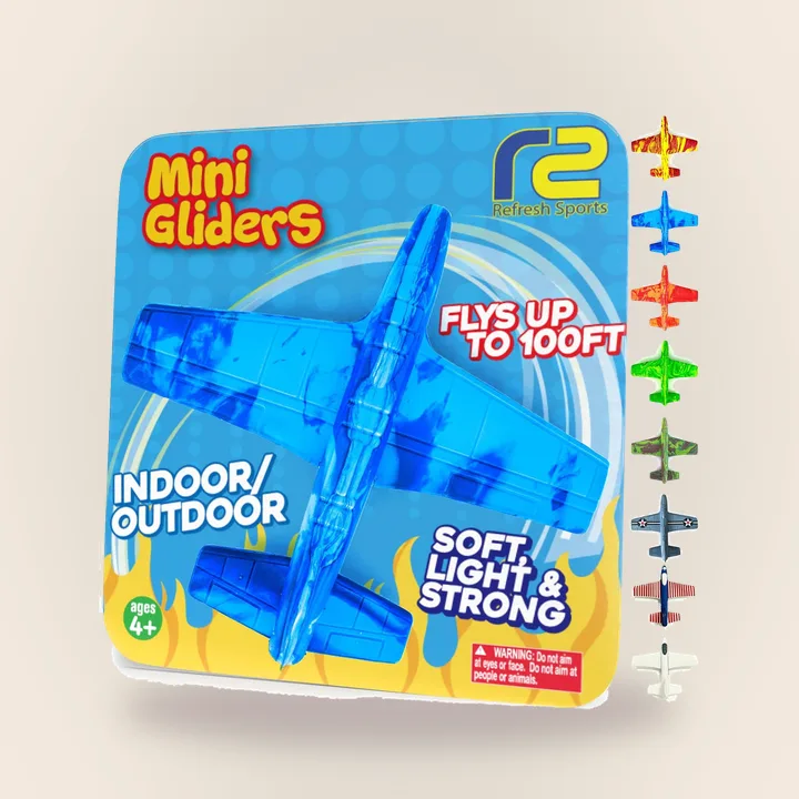 Foam glider airplanes