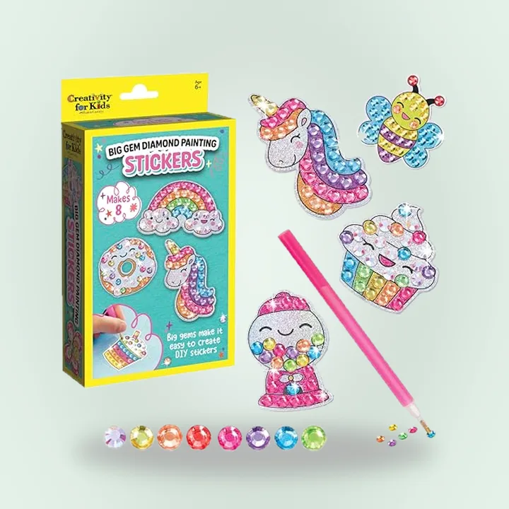 Big gem diamond painting stickers