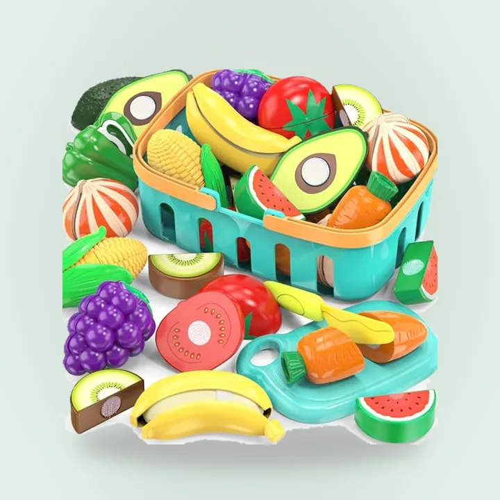 Cutting play food set