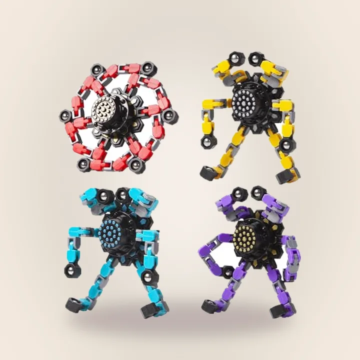 Transformable fidget spinners