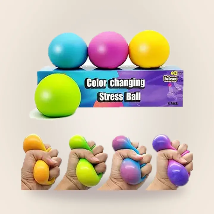 Color-changing stress balls