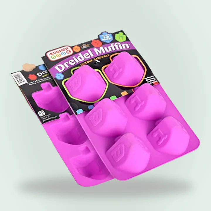 Dreidel-shaped silicone molds