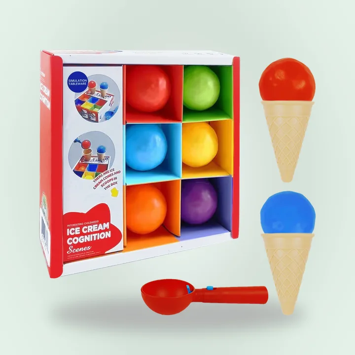 Colorful ice cream play set