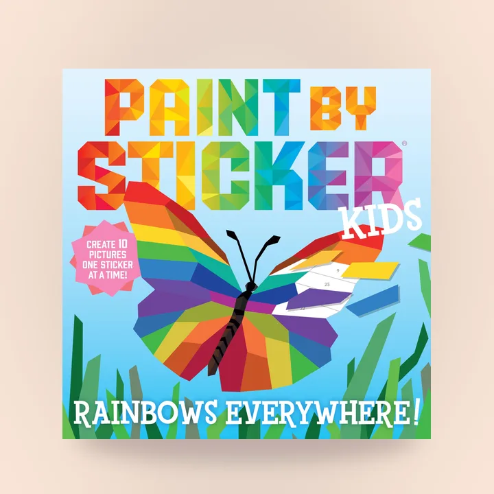 Paint by Sticker Kids rainbows book