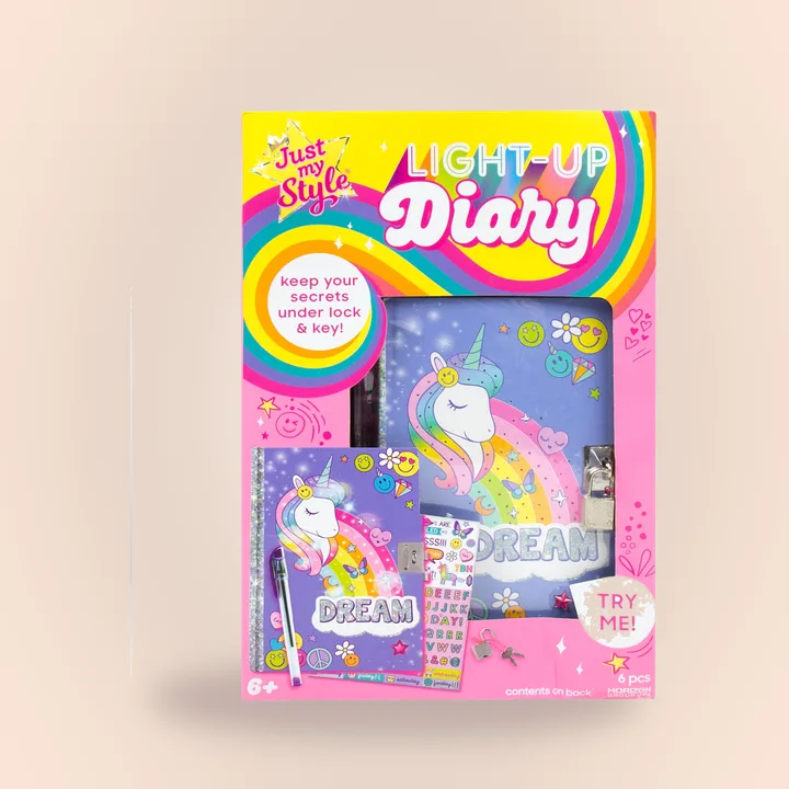 Light-up diary