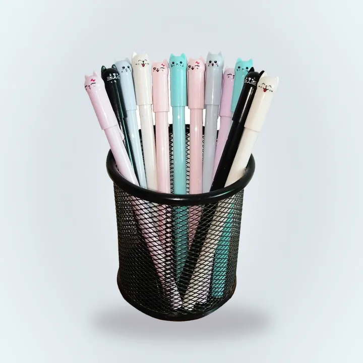 Cat-design gel pens
