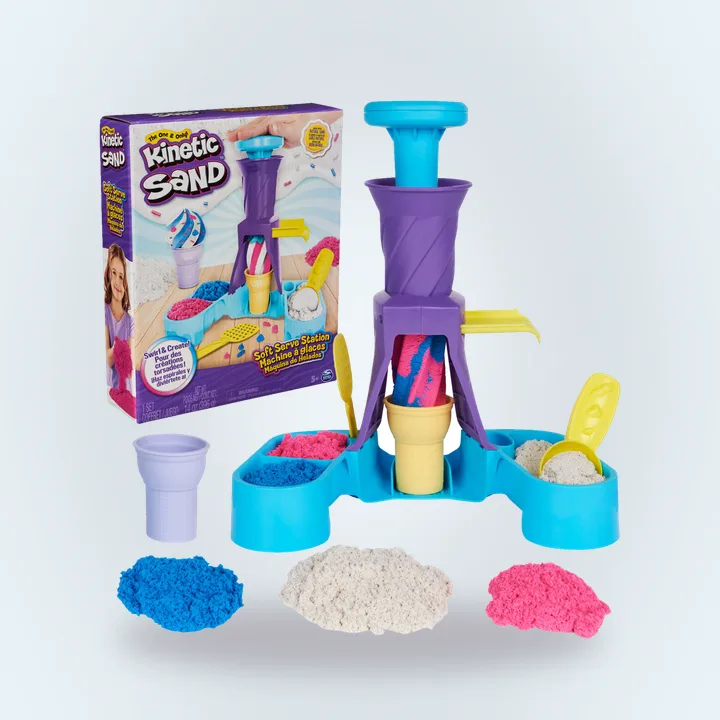 Kinetic Sand soft serve station