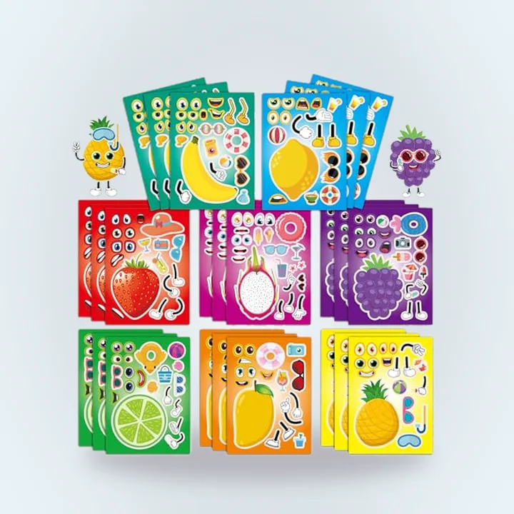 Make-your-own fruit sticker sheets