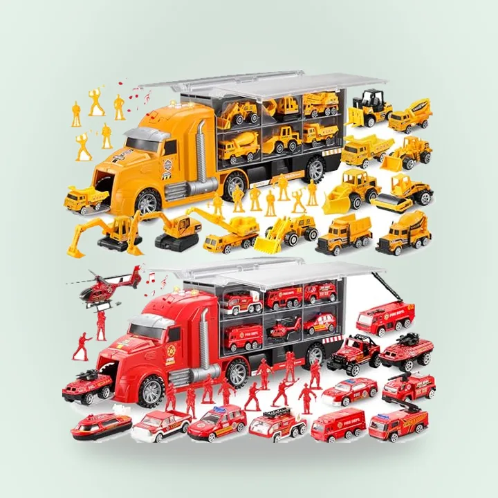 Die-cast rescue vehicle set