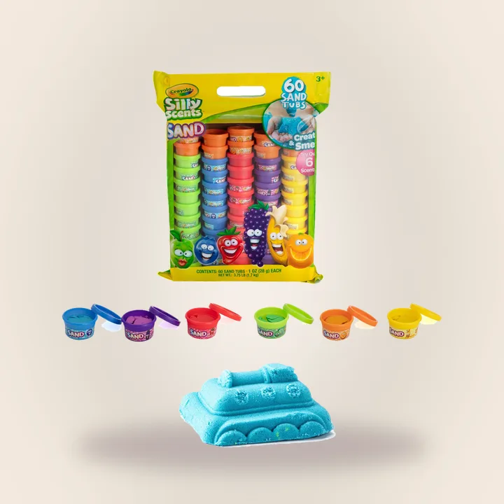 Crayola moldable play sand tubs