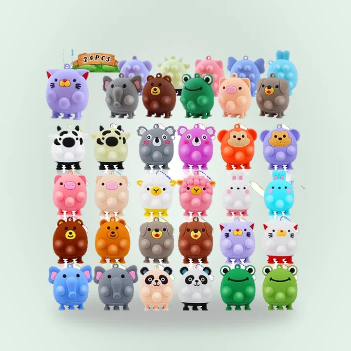 3D animal pop suction toys