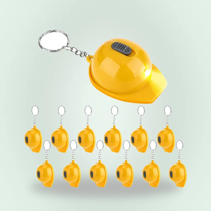 Construction mini flashlight keychains