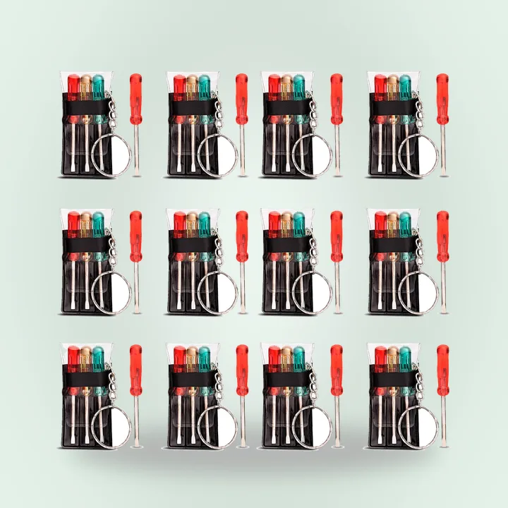 Mini screwdriver keychain sets