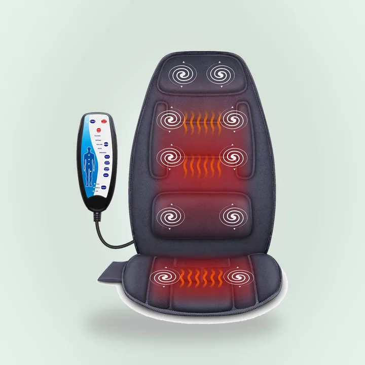 Black massage seat cushion