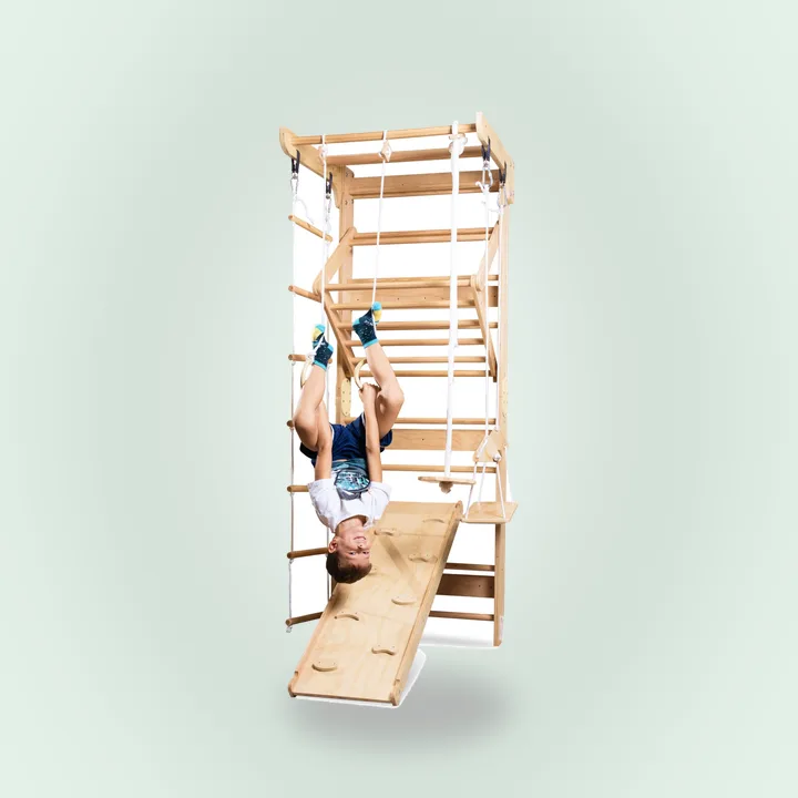 Wooden Swedish ladder wall gym