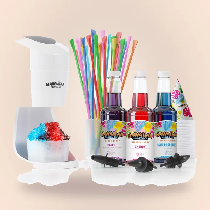 Hawaiian shaved ice machine with cups