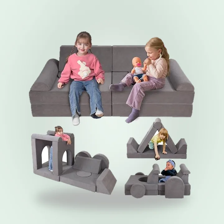 Modular toddler play couch