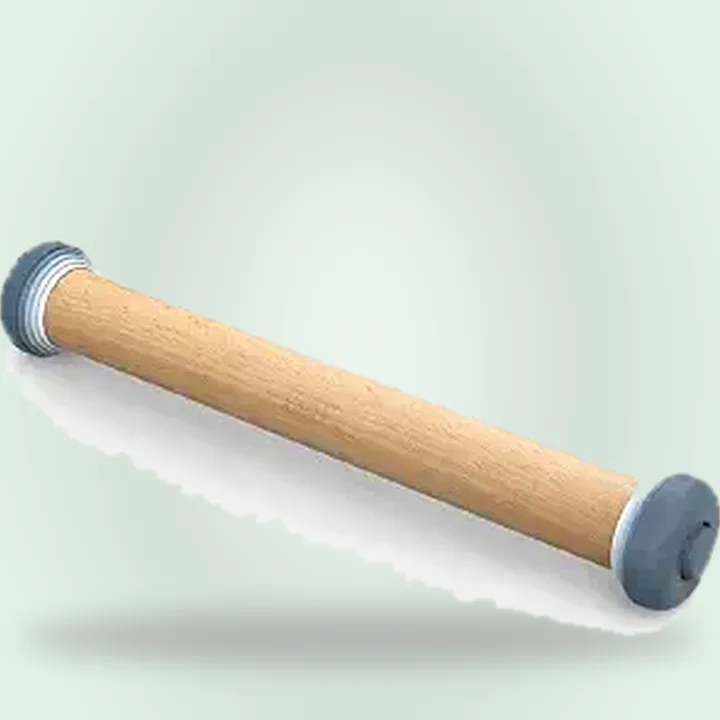 Pastel blue beech wood rolling pin
