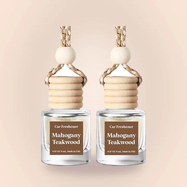 Glass bottle car air fresheners