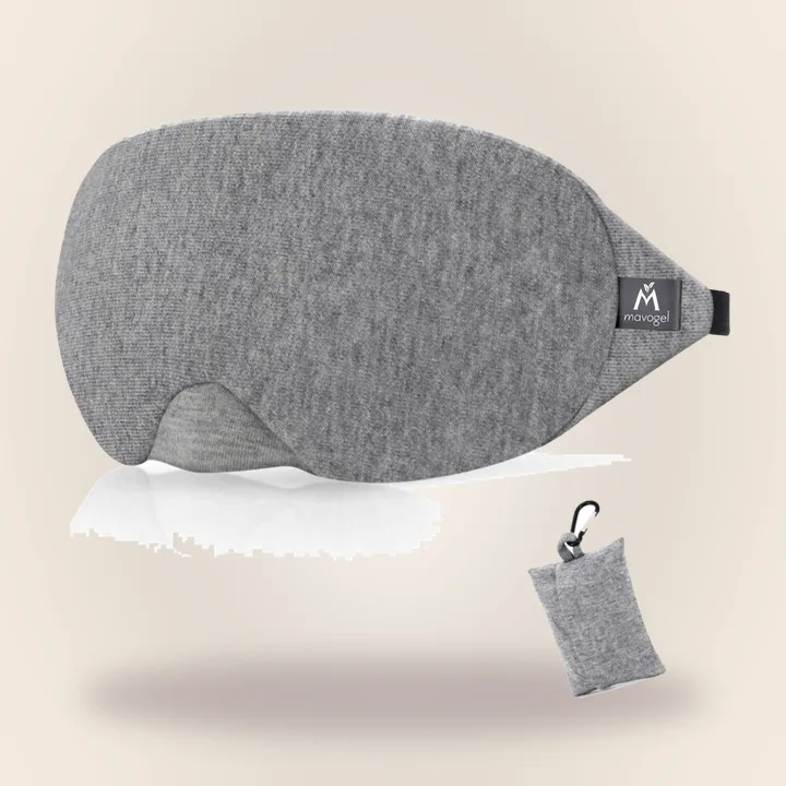 Grey cotton sleep eye mask