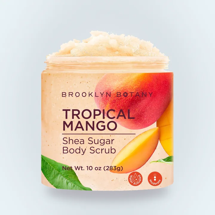 Jar of mango sugar scrub