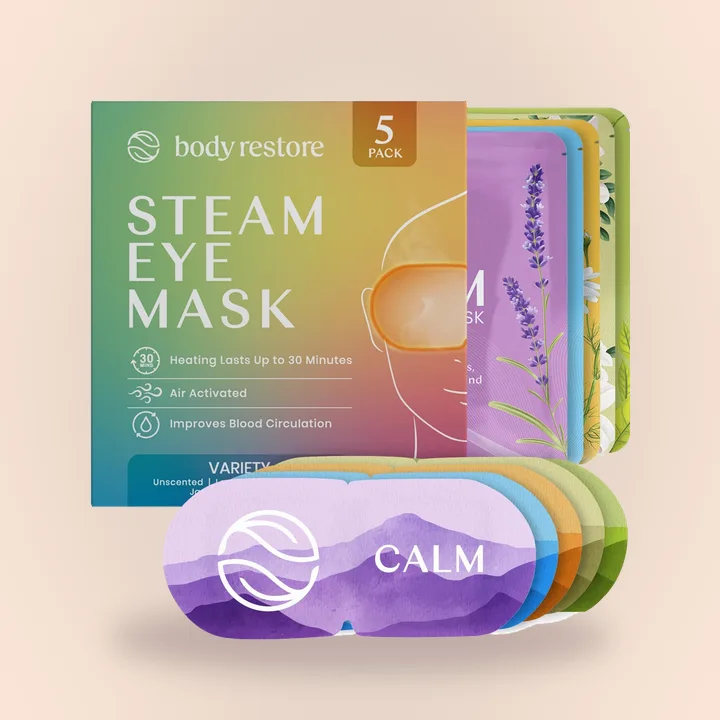 Heated eye masks