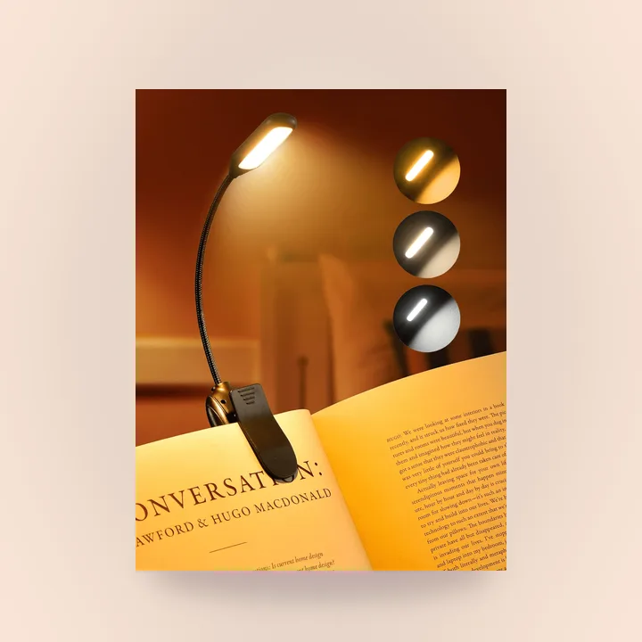 Clip-on reading light