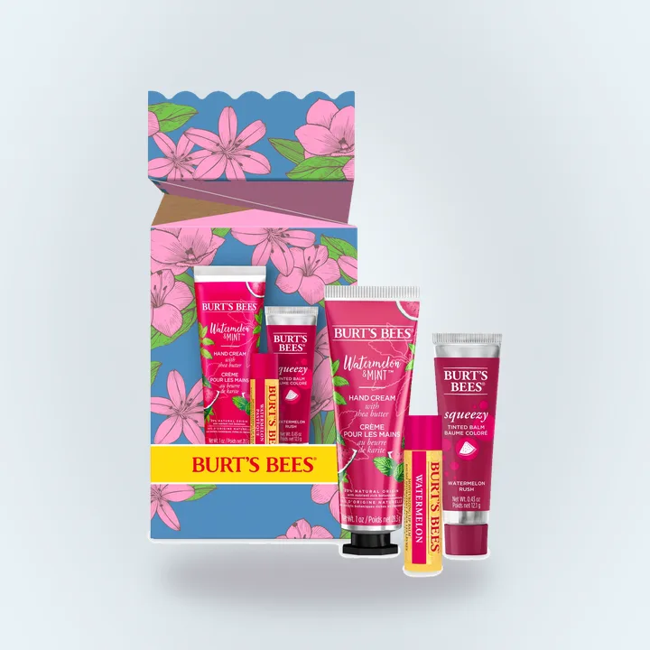 Burt’s Bees melon gift set