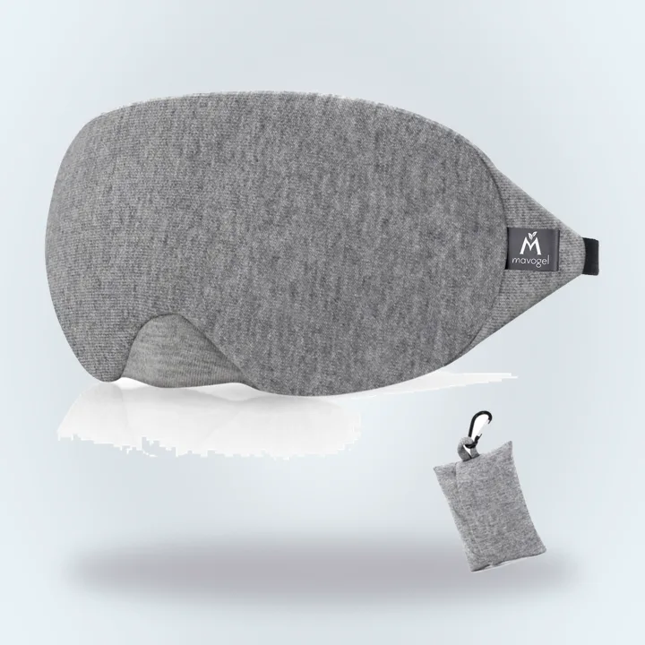 Grey cotton sleep mask